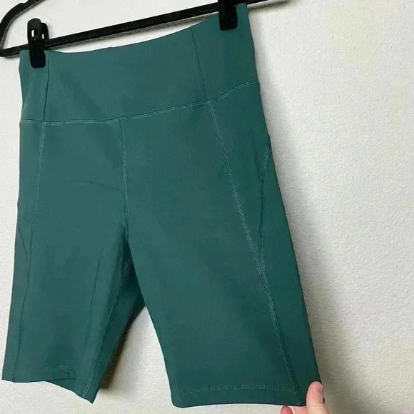 GIRLFRIEND COLLECTIVE Women Large Moss High-Rise Bike Short Dark Green Athletic - Picture 5 of 14